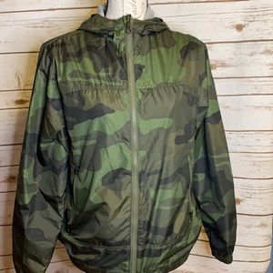 Gap Army Print Spring Jacket - Boys (size 13-14)